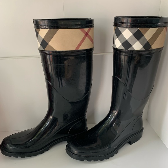 burberry crosshill rain boots